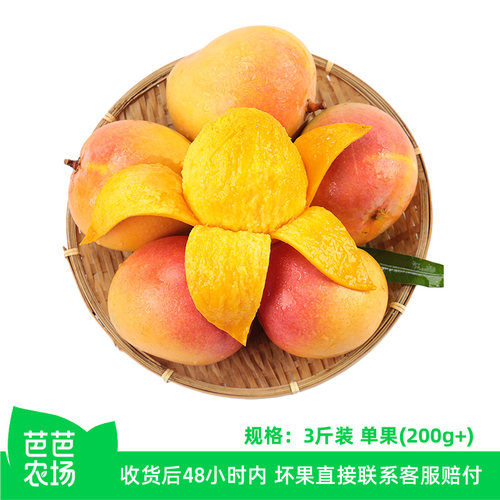 【芭芭农场兑换专享】热农芒3斤装单果200g+