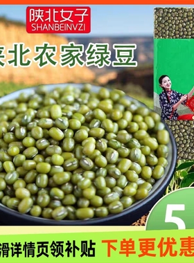 陕北绿豆真空新鲜农家绿豆发芽粮油颗粒饱满杂粮500g/2.5kg多规格