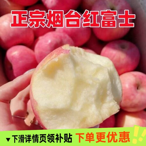 产地直发山东烟台红富士苹果脆甜当季正宗新鲜水果整箱黄金大果