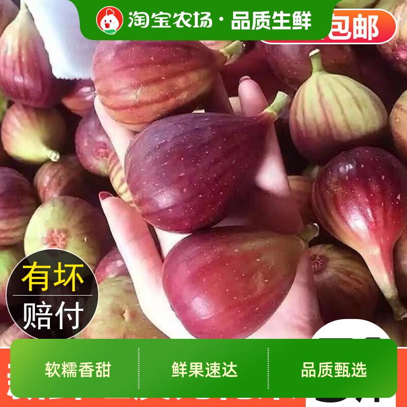顺丰包邮红皮无花果精选大果现摘应当季水果芭劳奈久留米格莱斯