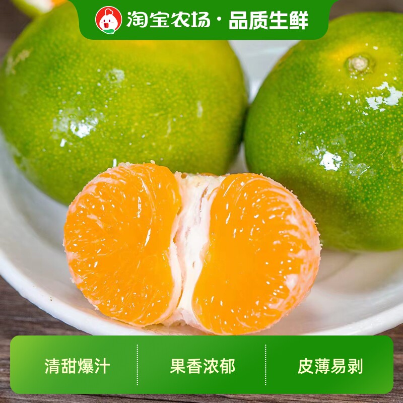 云南蜜橘蜜桔橘子大果青皮新鲜桔子水果5斤现摘当季柑橘无籽甄选