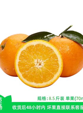 【芭芭农场】国产脐橙8.5斤单果70mm+
