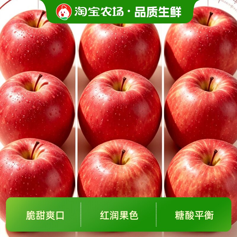 甘肃特产庆阳苹果当季苹果嘎啦水果整箱产地新鲜现摘应季脆甜送礼