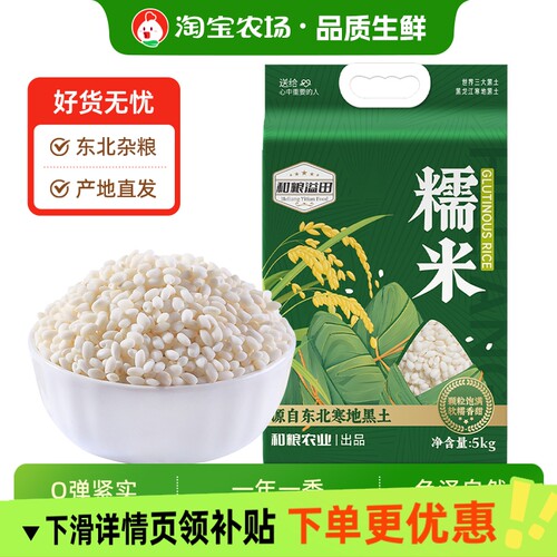 圆糯米江米粽子新酒酿包粽子农家