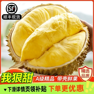 泰国进口当季新鲜金枕榴莲树熟带壳鲜果香甜整箱顺丰包邮托曼尼