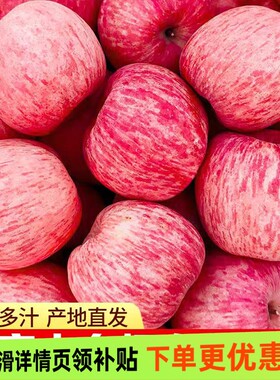 正宗山东烟台大苹果当季新鲜水果应季产地直发脆甜现摘自提果业