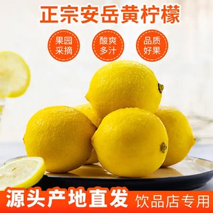四川安岳特产黄柠檬新鲜水果精选皮薄香水鲜甜青柠檬包邮产地直发