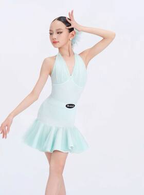 WAVE未午拉丁舞2026新款春夏儿童拉丁舞服套装天鹅颂歌26-SSC43