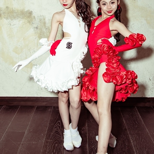 Dancebaby林意涵同款拉丁舞裙新款高级感套装练功服舞蹈服DAS693