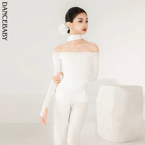 Dancebaby拉丁舞女儿童新款练习套装秋冬专业舞者舞蹈服DAS819