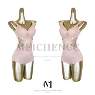 MEICHENCC美辰夏季新款拉丁舞蕾丝上衣吊带半身裙套装练功服女士