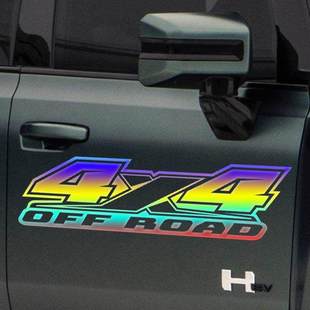 创意贴 饰贴花货车个性 4x4车贴四驱 越野车身贴纸帕拉丁皮卡车装