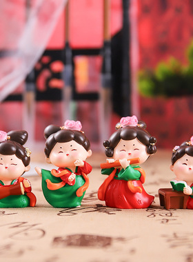 古风文创纪念品唐仕女工艺礼品摆件家居桌面装饰品旅游伴手礼中式