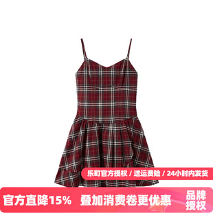 乐町秋季新款无袖甜酷吊带修身连衣裙女C2FAD430