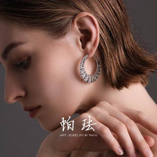 轻奢高级感小众设计S925银针耳饰