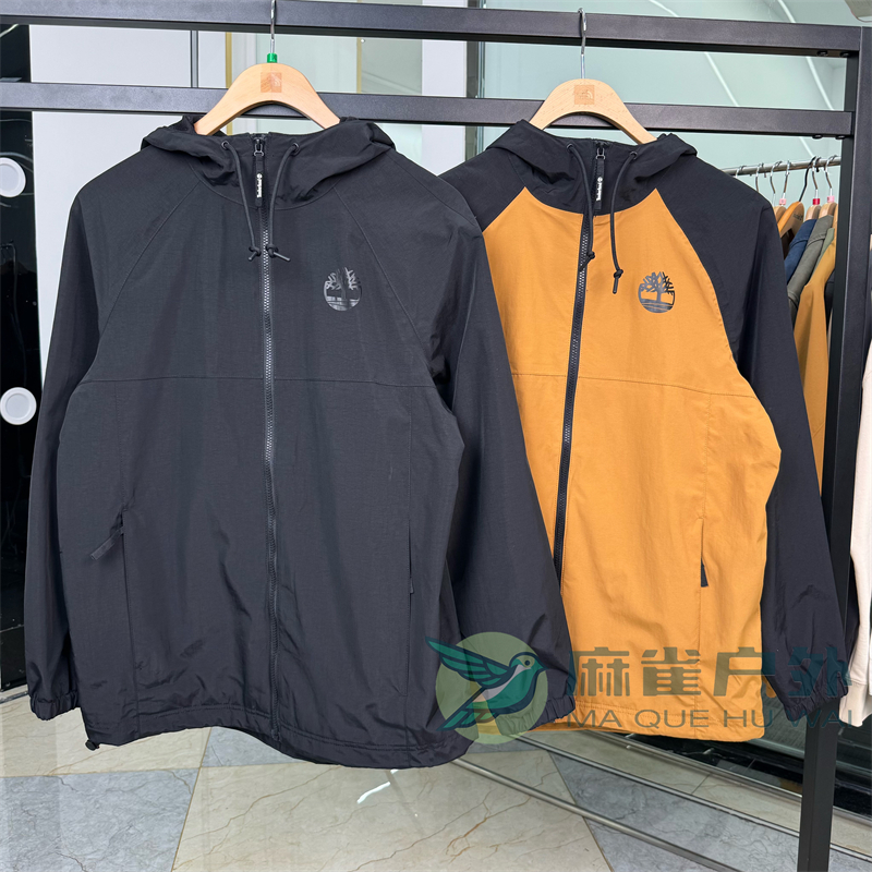 24春夏新款Timberland添柏岚男士户外连帽休闲防风夹克外套A6QK9 户外/登山/野营/旅行用品 户外休闲衣 原图主图