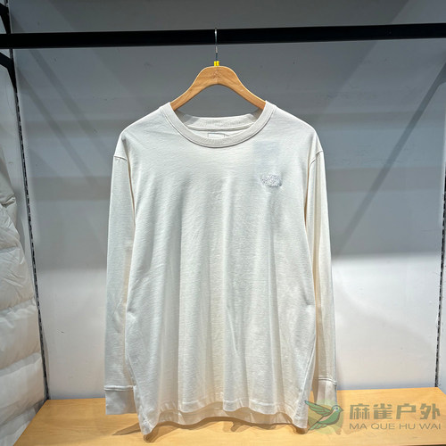 北面男户外运动休闲纯棉长袖T恤