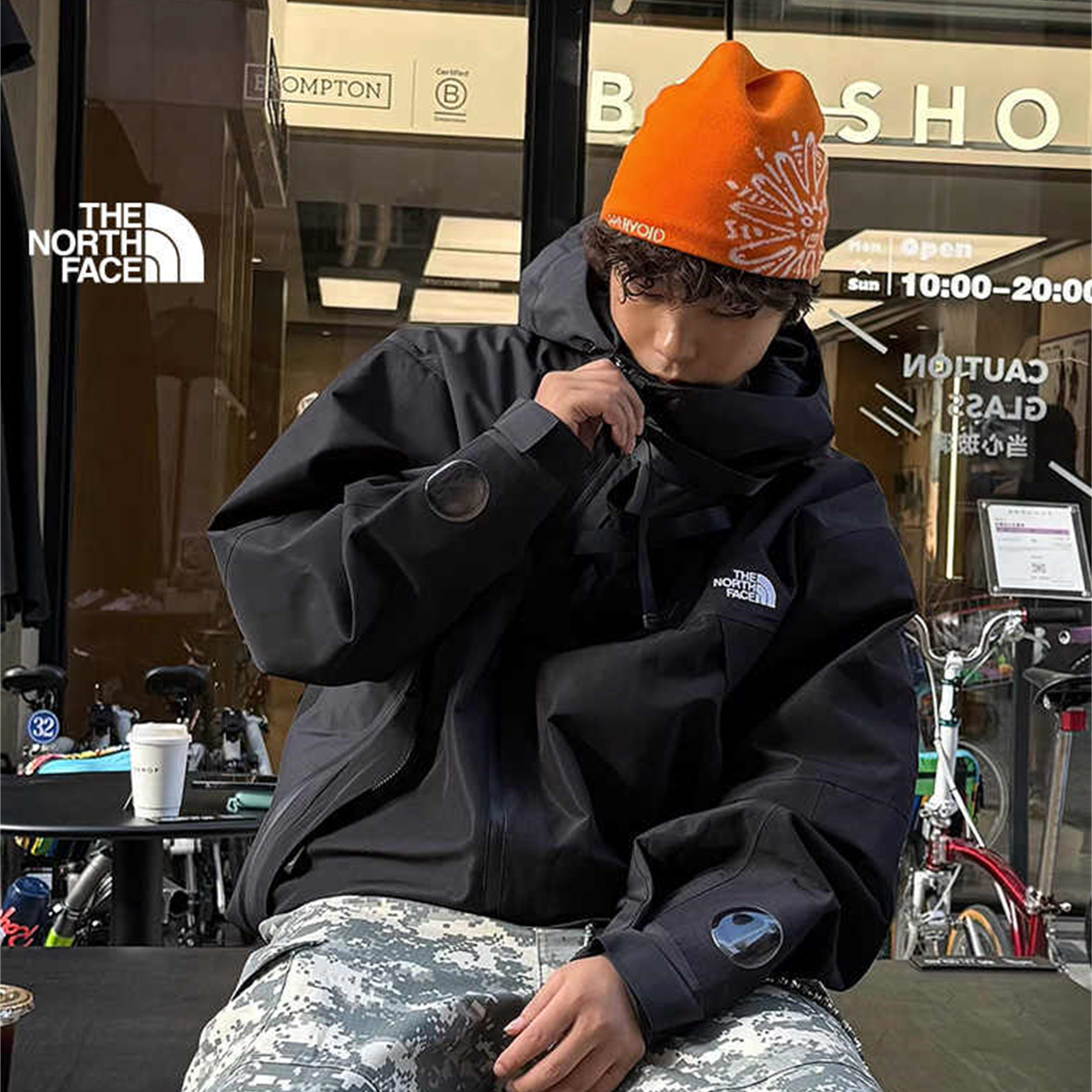 北面UE男户外防水防风硬壳冲锋衣