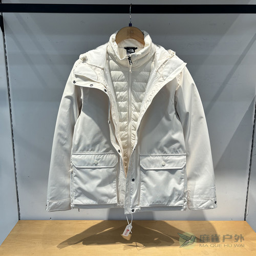 北面女子户外防风羽绒内胆冲锋衣