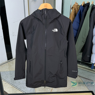 TheNorthFace北面秋冬户外女士透气夹克中长款 防水冲锋衣外套5K2V
