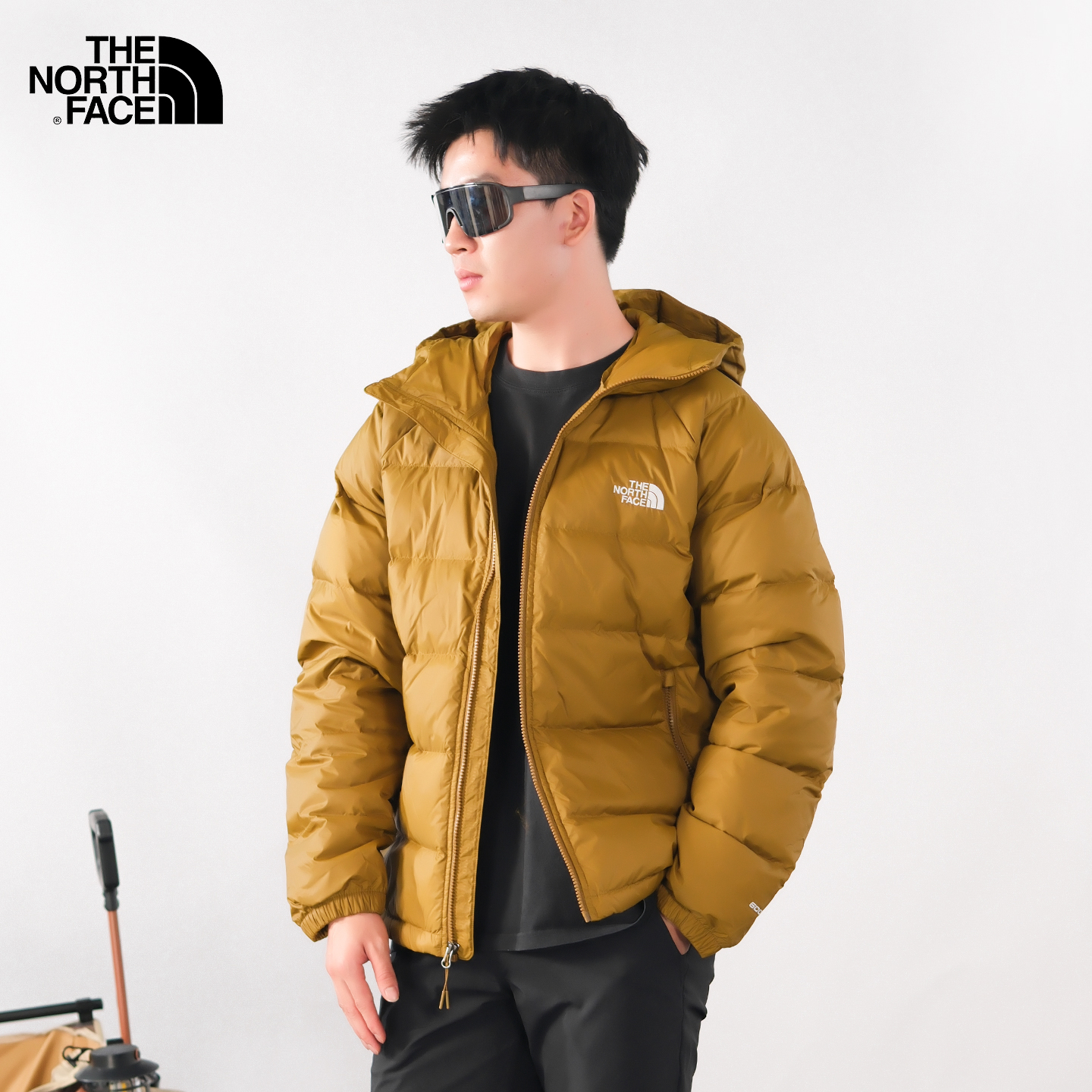 北面户外保暖600蓬鹅绒羽绒服男