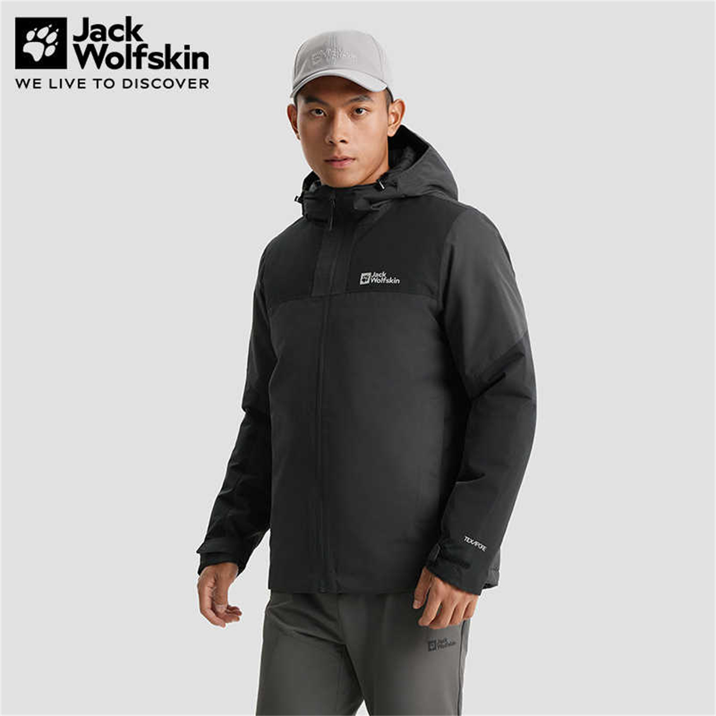 狼爪男子户外防风保暖棉服外套