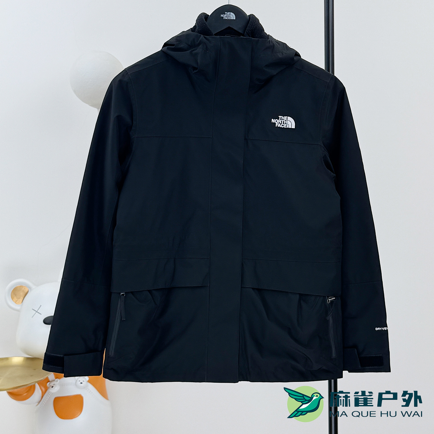 秋冬新款TheNorthFace北面女士户外防水保暖抓绒三合一冲锋衣89YJ