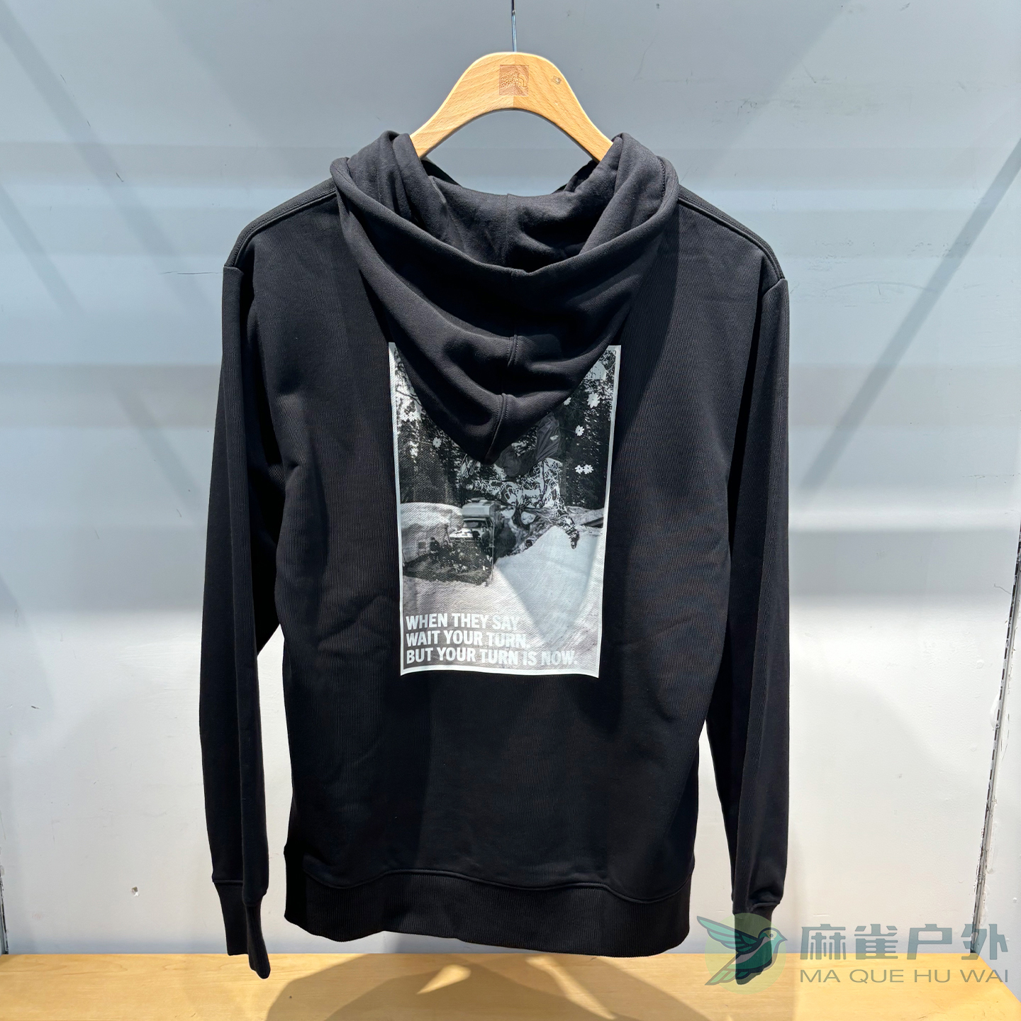 北面户外男女款连帽套头卫衣