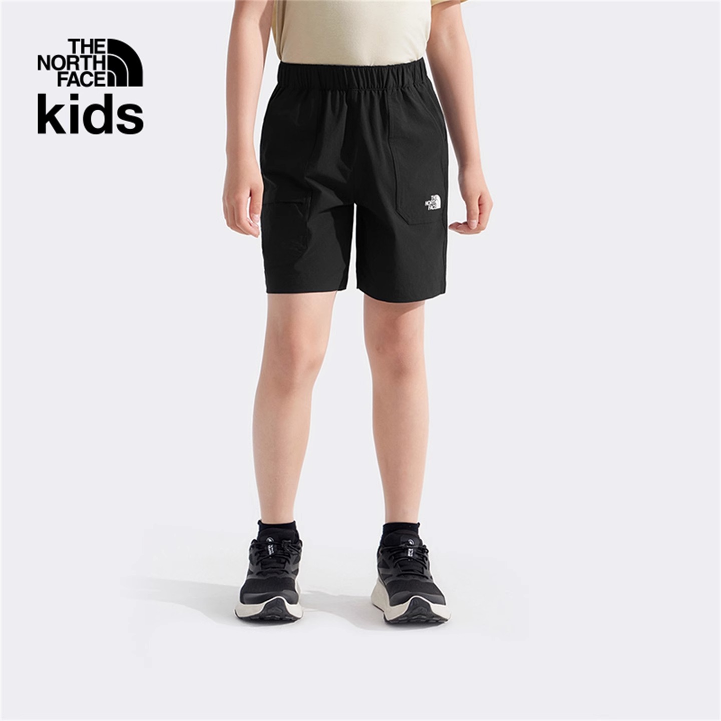 北面户外男童女童防晒速干裤短裤