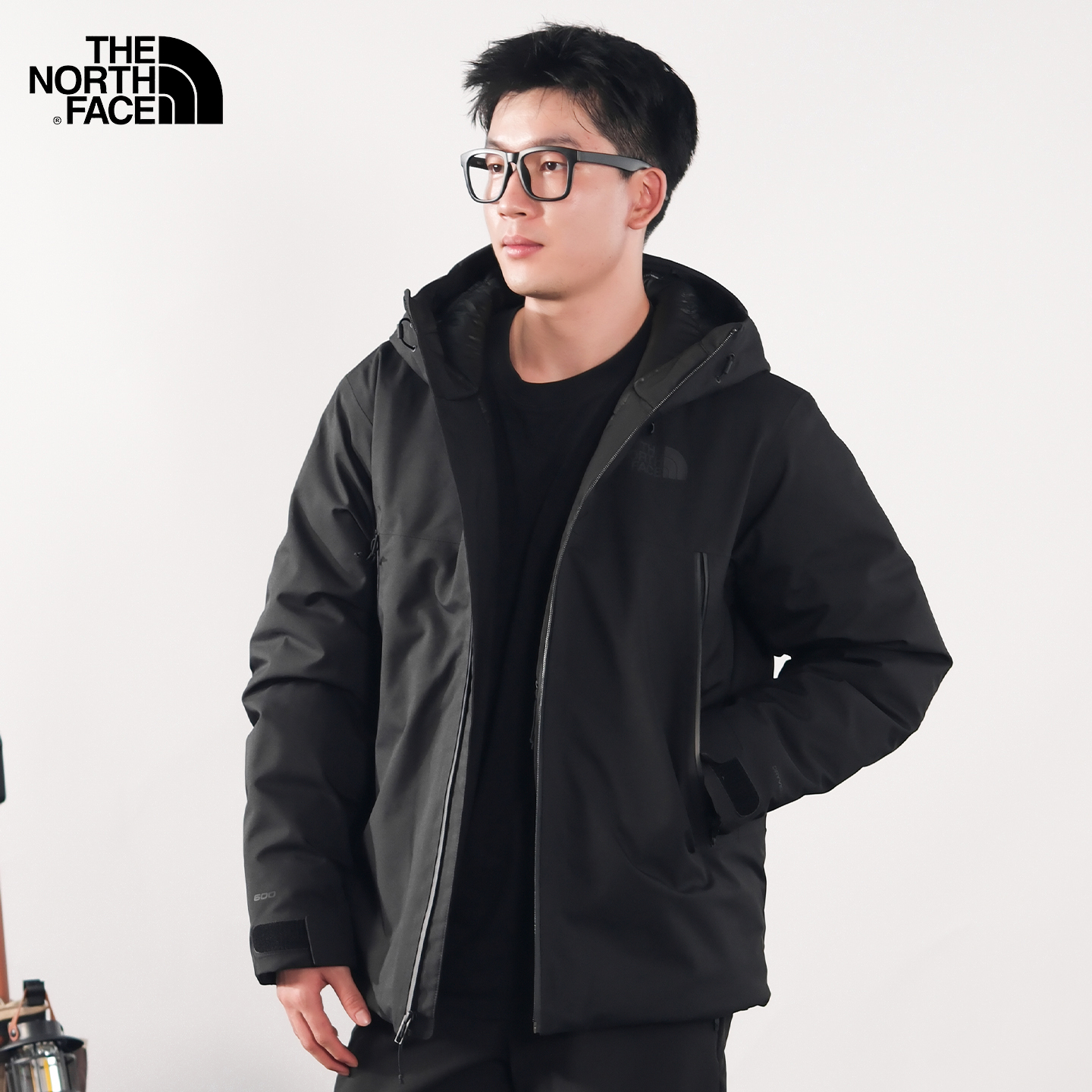 北面户外防水保暖羽绒服外套男士
