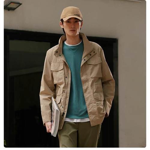 添柏岚户外防水单层冲锋衣男士