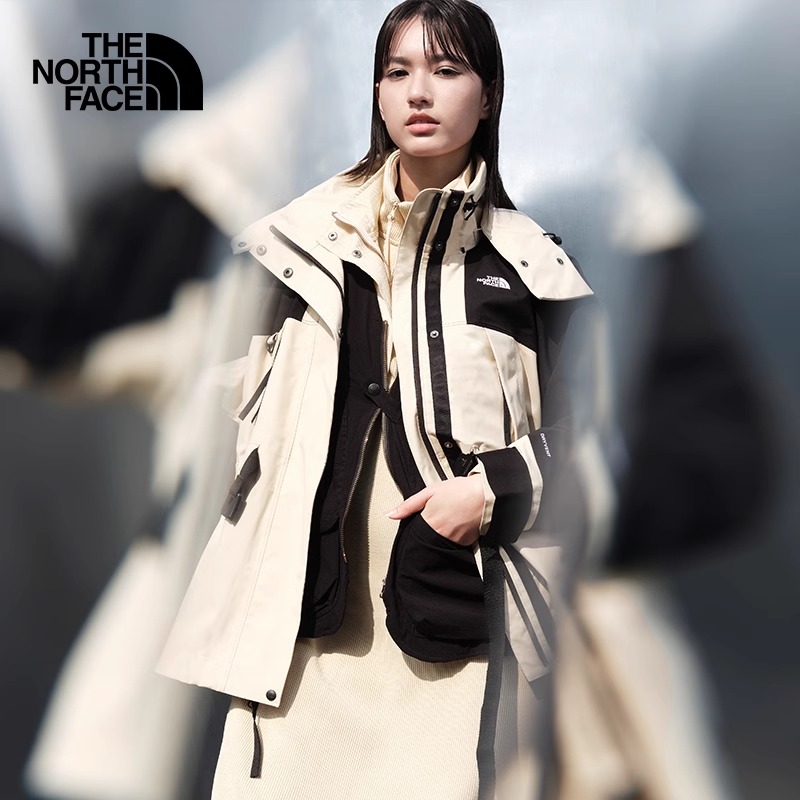 TheNorthFace北面户外UE女士防水冲锋衣A字廓形宽松硬壳外套|8CJ0