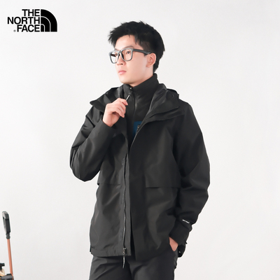 北面户外防水保暖男三合一冲锋衣