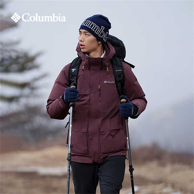 哥伦比亚男羽绒内胆三合一冲锋衣