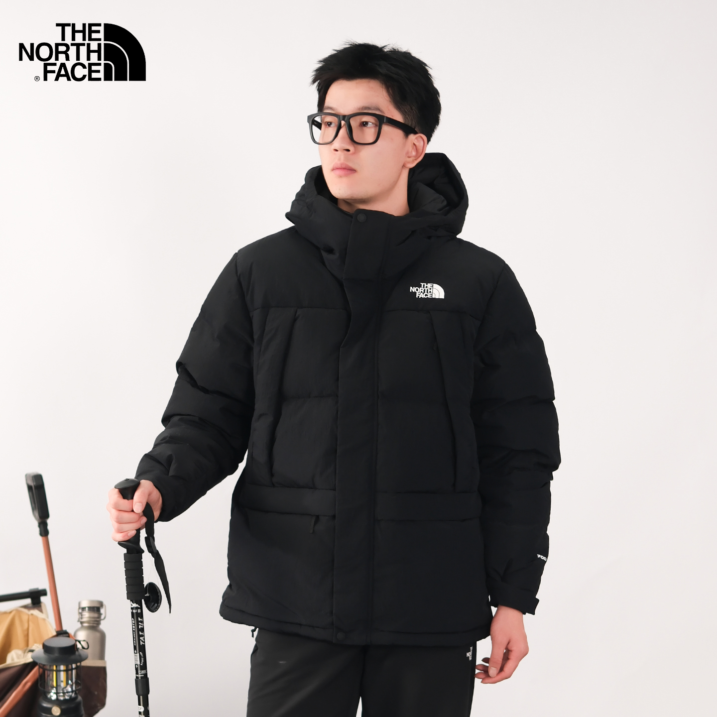 北面男防风户外700蓬鹅绒羽绒服