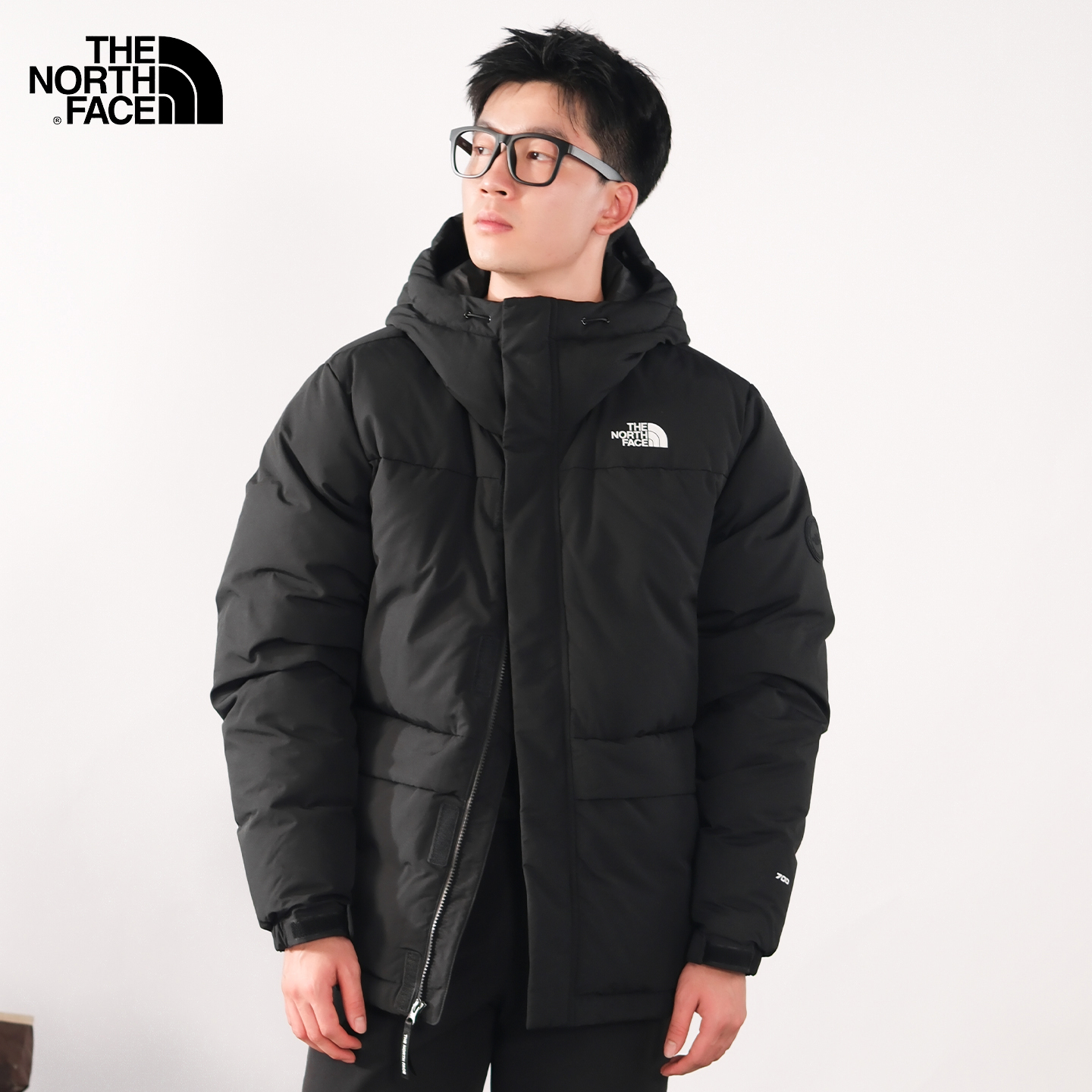 北面户外防水700蓬鹅绒羽绒服男