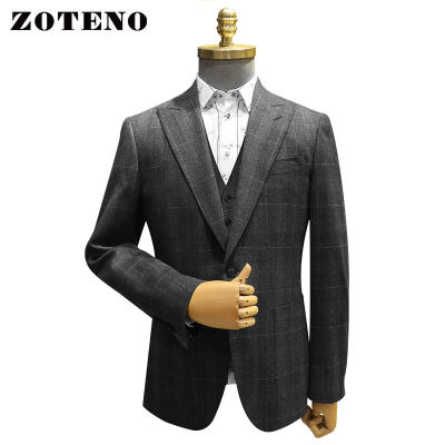 ZOTENO/左天奴西装男士高档商务正装西服休闲修身A1X34