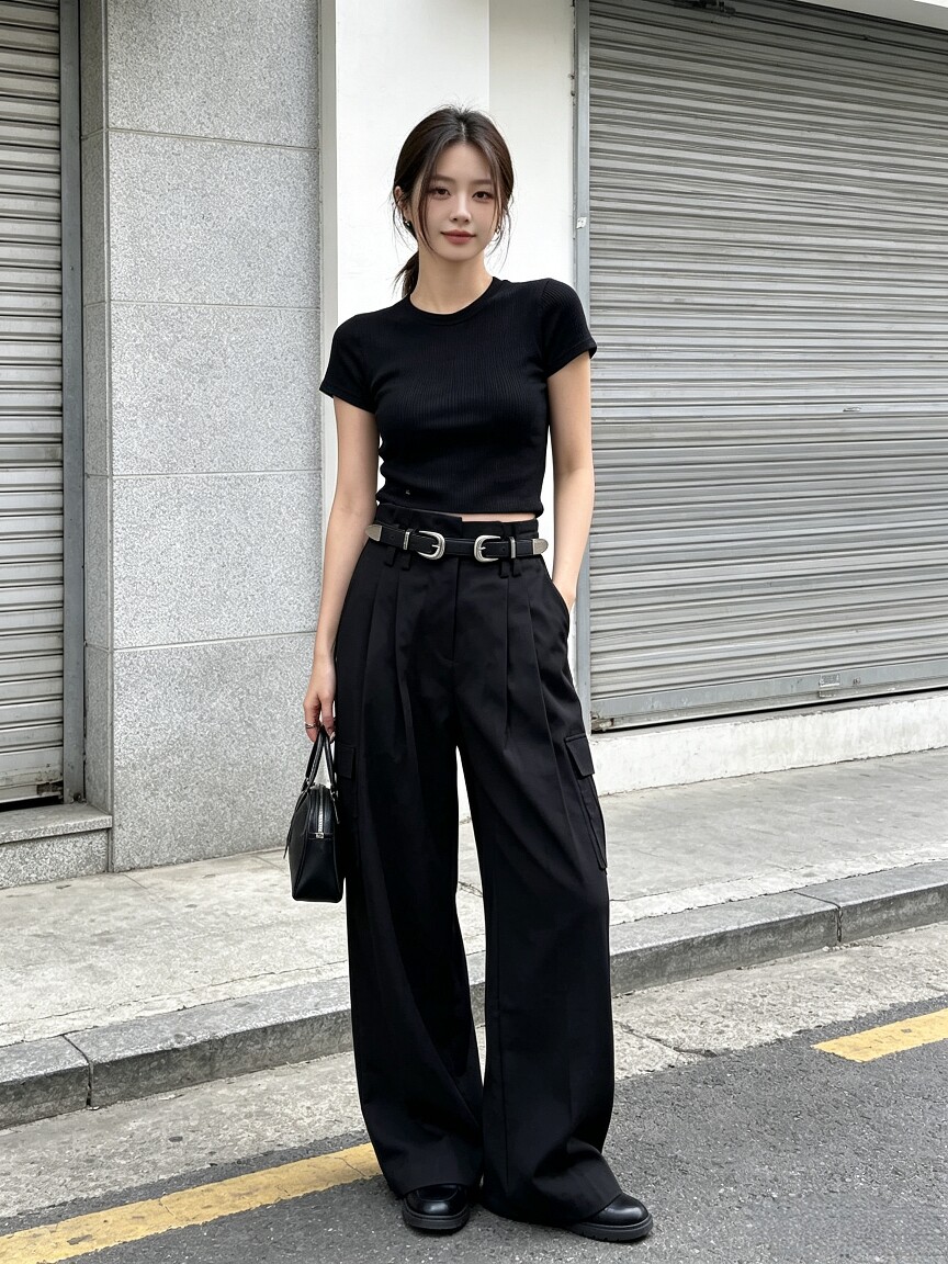 双扣黑色女士腰带 复古个性装饰皮带 配西裤牛仔裤穿搭束腰裤带