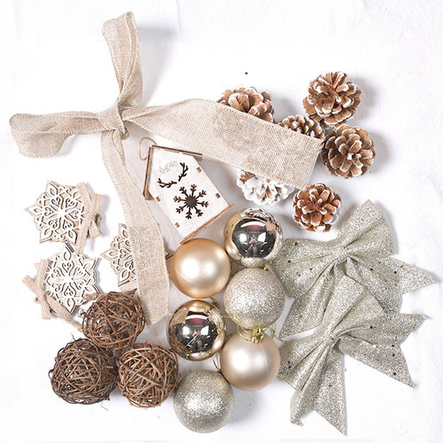 复古藤球圣诞树套餐补充叠加包