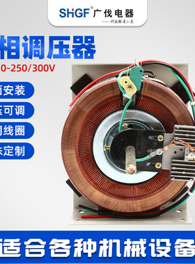 单相调压器 侧面安装定做调压器 PDGC2-1KVA 0-250V 可调