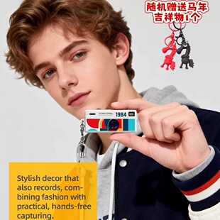 跨境现货Thumbprint 相机钥匙挂件可拍照高清带屏 camera拇指数码