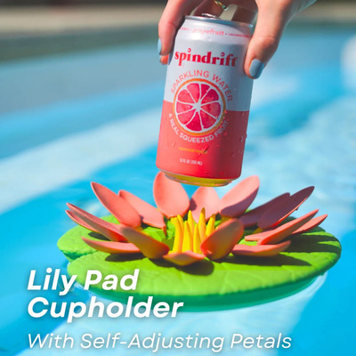 跨境Lily Pad Cupholder浮叶睡莲叶杯架浴池游泳池酒杯汽水罐架托