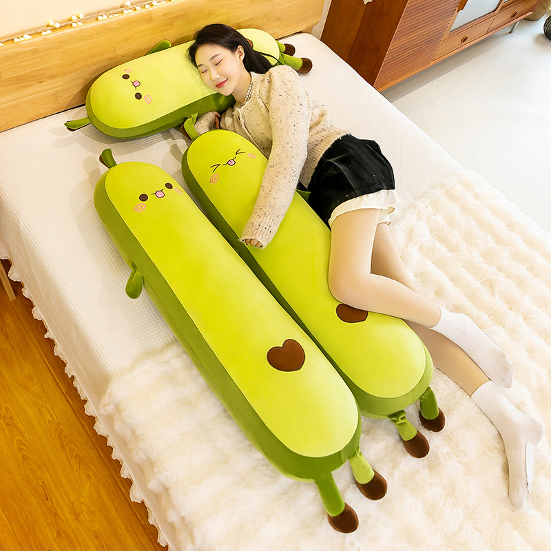 牛油果长条抱枕毛绒玩具女生