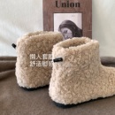 暖绒绒奶fufu～韩系温柔仙女雪地靴冬季加绒加厚保暖短筒毛毛鞋靴