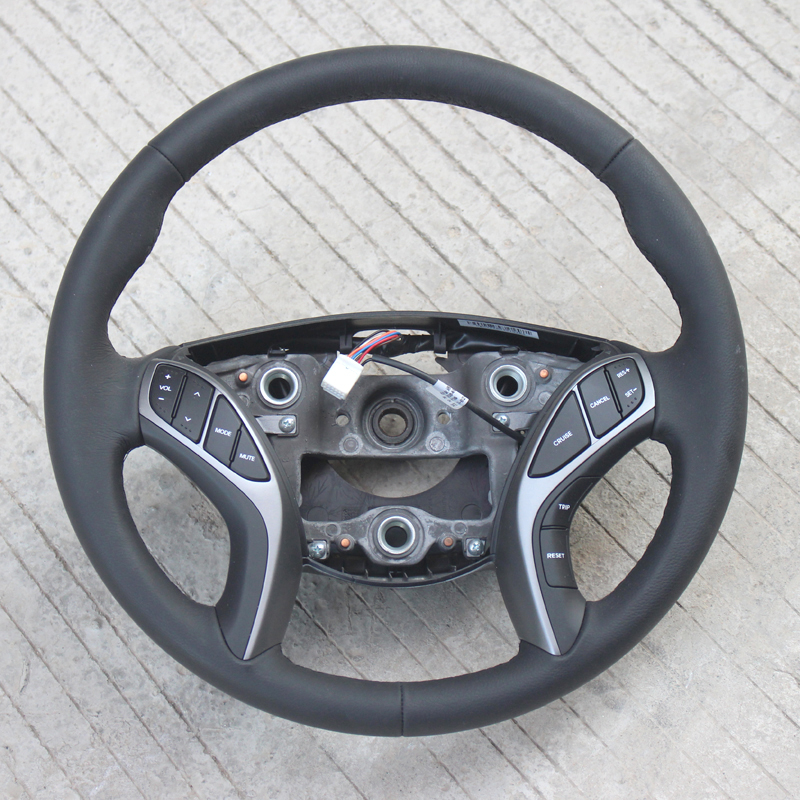 适配北京现代朗动汽车真皮方向盘定速多功能按键开关改装原装配件