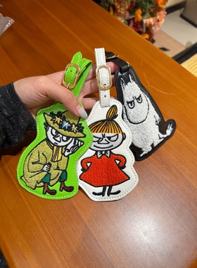 日系新款亚美姆明史力奇出门旅行行李箱防丢失行李牌随身包包挂件