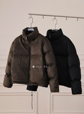 HolyMen纯羊毛95三星白鸭绒RiRi宾霸堆料立领加厚羽绒服外套