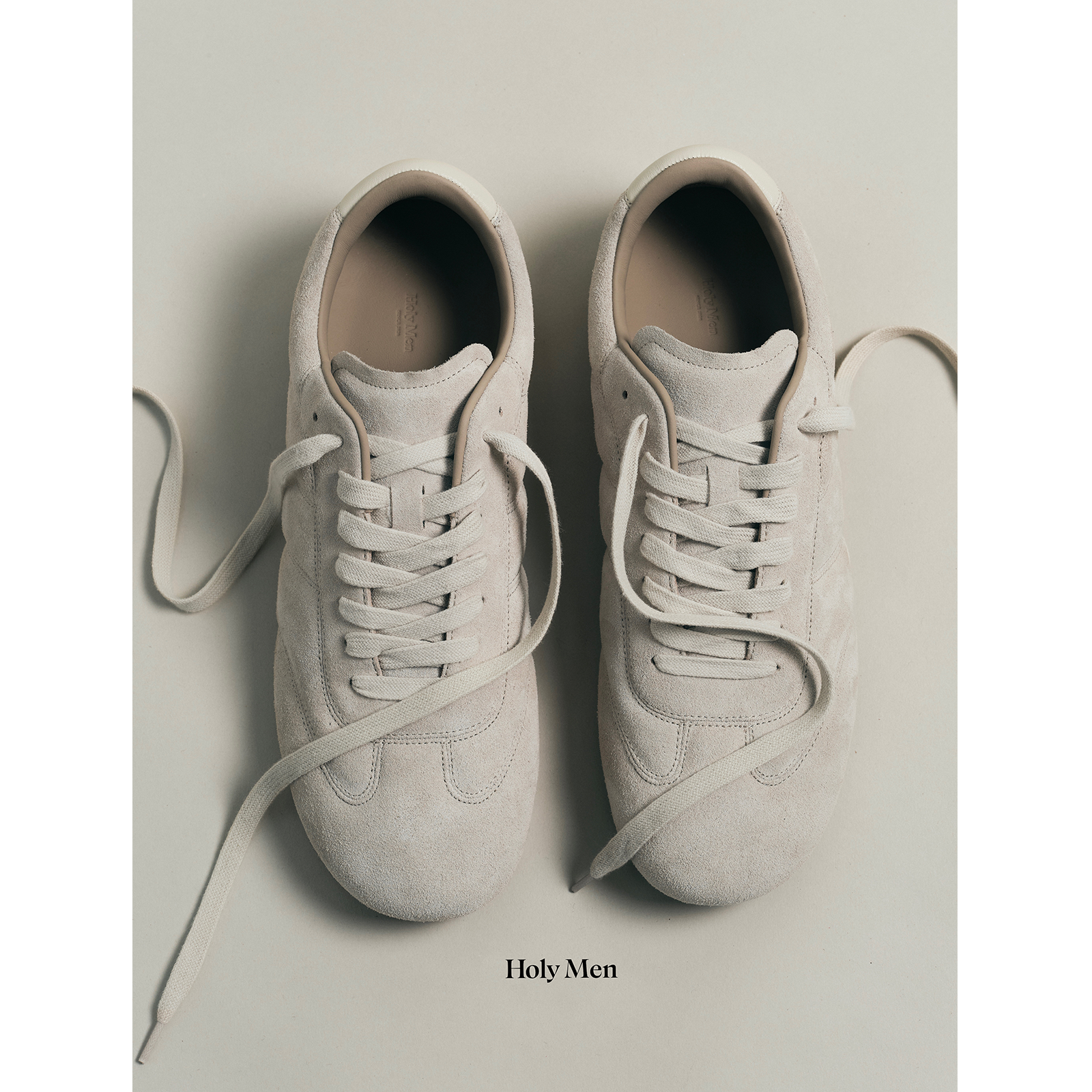 HolyMen ｜小牛皮陶灰色复古经典德训运动鞋男女,流行男鞋,德训鞋,淘宝优惠券,粉丝福利购,淘宝优惠卷