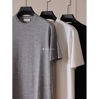 HolyMen18针15.5可机洗羊毛短袖