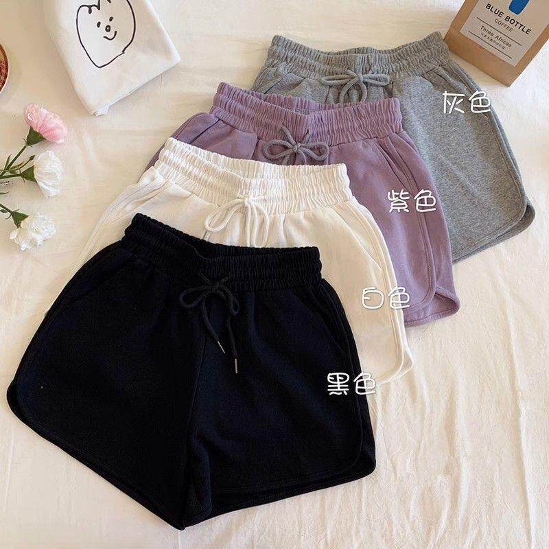 休闲运动阔腿裤女网红夏季热裤韩版潮原宿BF高腰直筒显瘦居家短裤